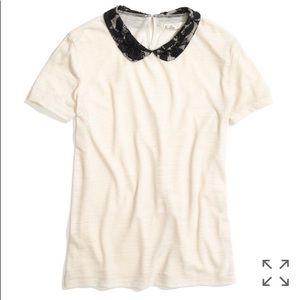 Madewell Lace Collar Top
